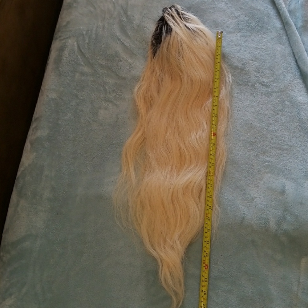 SOLD/ 100% human hair full lace rooted wig - Picture 8 of 8